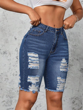 SXY Shorts Vaqueros Slim Lavados