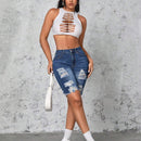 SXY Shorts Vaqueros Slim Lavados