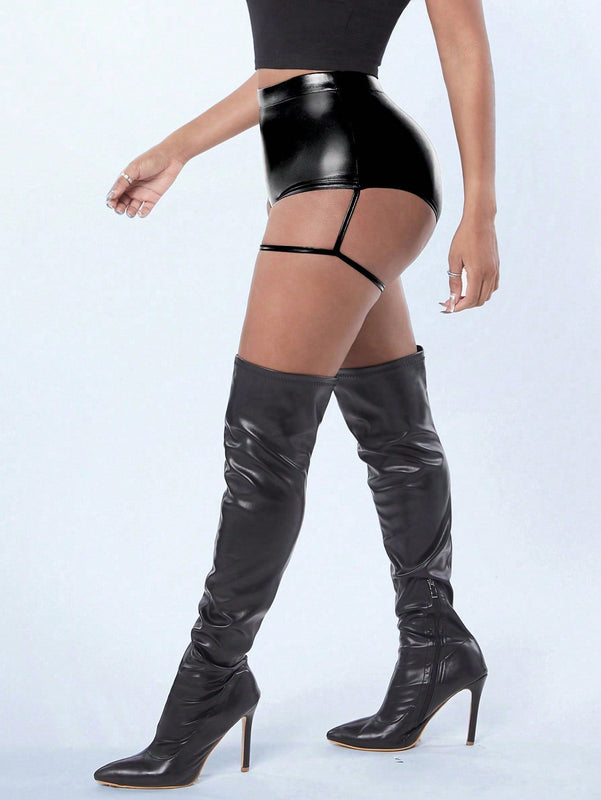 SXY Shorts Ultra Cortos Recubiertos Estilo Callejero De Club Sexy Para Mujeres