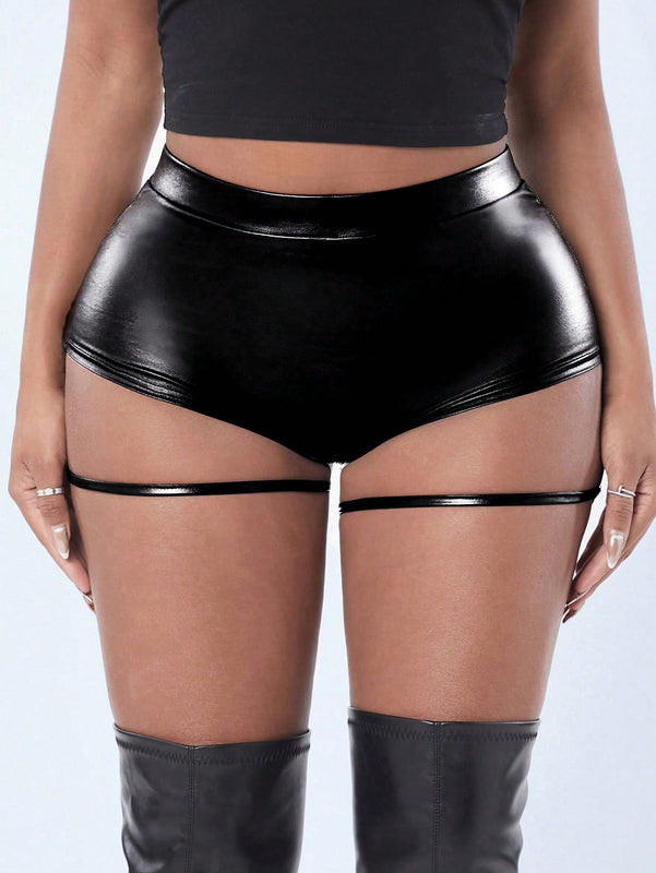 SXY Shorts Ultra Cortos Recubiertos Estilo Callejero De Club Sexy Para Mujeres