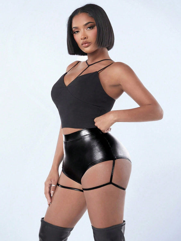 SXY Shorts Ultra Cortos Recubiertos Estilo Callejero De Club Sexy Para Mujeres