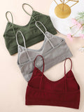 Conjunto de 3 sostenes para mujeres con diseno hermoso en la espalda para uso diario y casual