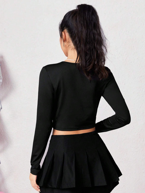 Camiseta De Mujer Con Estampado De Mariposas