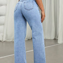 ICON Jeans Rectos Con Cinturon Y Hebilla