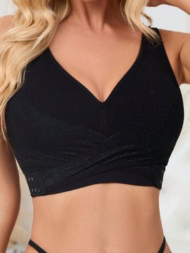 Ropa Interior De Mujer Con Cuello En V Y Color Solido