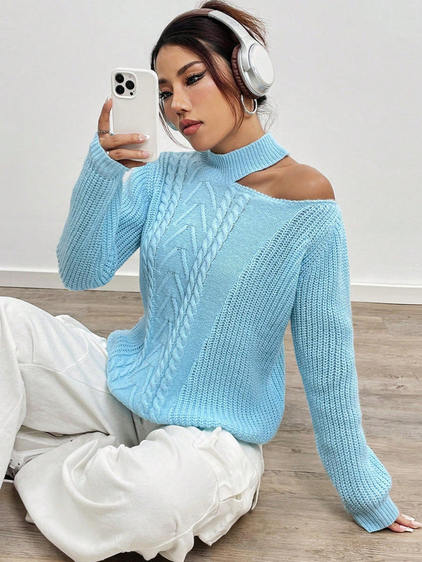 EZwear Jersey De Cuello Redondo Para Mujer De Manga Larga