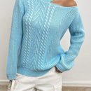 EZwear Jersey De Cuello Redondo Para Mujer De Manga Larga