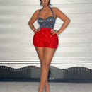 SXY Pantalones Cortos De Mujer Para Dia De San Valentin, Ano Nuevo, Primavera, Fiesta, Baile, Coctel