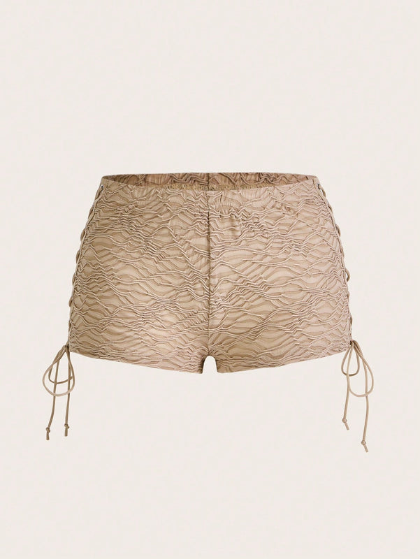 ICON Shorts Con Lazo Cruzado Lateral Texturizado