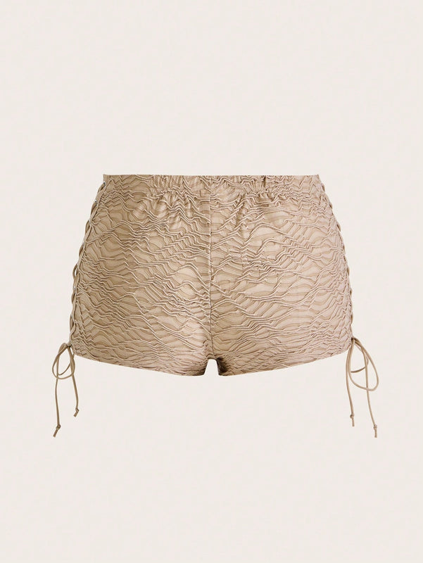 ICON Shorts Con Lazo Cruzado Lateral Texturizado