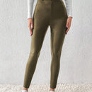 Frenchy Pantalones Ajustados De Color Solido