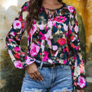LUNE Camisa De Manga Larga Con Estampado Completo Para Mujer