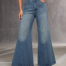 Prive Jeans Acampanados Lavados