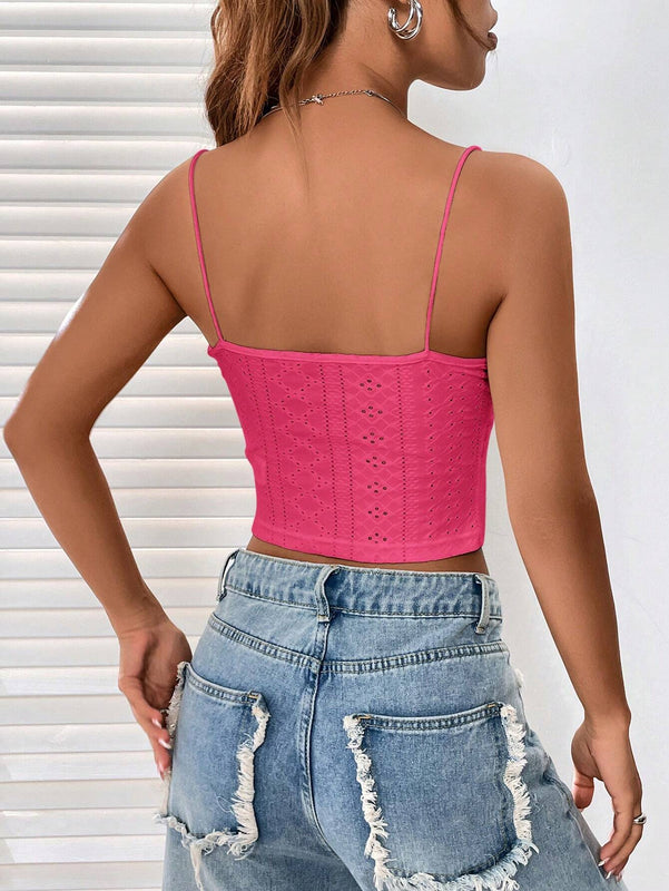 EZwear Top De Tanque De Camisola De Punto Plisado Para Mujer