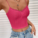 EZwear Top De Tanque De Camisola De Punto Plisado Para Mujer