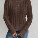 Essnce Sueter De Cuello Alto De Punto Trenzado Para Mujer