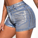 SXY Pantalones Cortos De Mezclilla Para Mujer