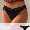Lenceria De Tanga De Encaje De Empalme Para Mujeres