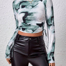 Camiseta Corta Con Cintura Ajustable Lateral