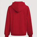 Lune sudadera con capucha texturizada para mujer