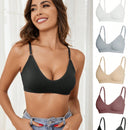 5 piezas/set sujetadores casuales sin costuras de mujer de punto de canale solido