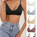 5 piezas/set sujetadores casuales sin costuras de mujer de punto de canale solido
