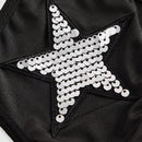ROMWE Grunge Punk Tanga De Lentejuelas Con Purpurina En Forma De Estrella