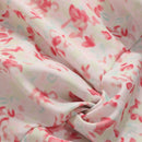 DAZY Camisa Corta Rosa Con Estampado Floral Para Mujer, Manga Larga Y Cuello Abatible