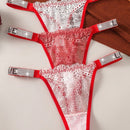 3 Piezas/juego De Tangas De Encaje Para Mujer