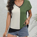 Camisa Con Dee De Botones En Bloques De Color
