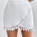 Prive Skorts De Borlas Con Diseno De Parche Para Mujeres
