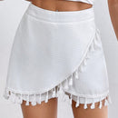Prive Skorts De Borlas Con Diseno De Parche Para Mujeres