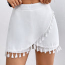 Prive Skorts De Borlas Con Diseno De Parche Para Mujeres