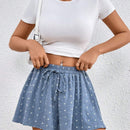Essnce Shorts De Cintura Con Cordon Y Estampado Floral Para Mujeres