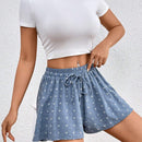 Essnce Shorts De Cintura Con Cordon Y Estampado Floral Para Mujeres