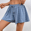 Essnce Shorts De Cintura Con Cordon Y Estampado Floral Para Mujeres