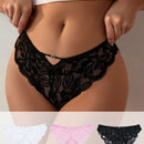 Lenceria Para Mujeres, Tanga Con Encaje Y Perspectiva Triangular