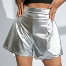 BAE Shorts Metalicos Para Mujeres