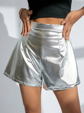 BAE Shorts Metalicos Para Mujeres