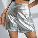 BAE Shorts Metalicos Para Mujeres