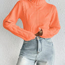 EZwear Sweater Corto De Cuello Alto Para Mujer
