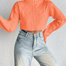 EZwear Sweater Corto De Cuello Alto Para Mujer
