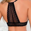Bralette De Encaje Sin Acolchado De Copa Y Sin Espalda