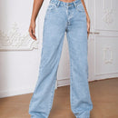 Jeans De Pierna Recta Para Senoras