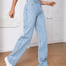 Jeans De Pierna Recta Para Senoras