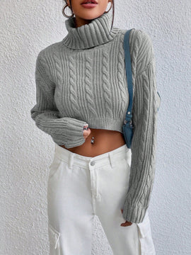 EZwear Sueter De Cuello De Tortuga Para Mujer Con Manga Larga Y Hombros Caidos