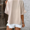 VCAY Blusa De Babydoll Para Mujer Con Volantes