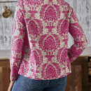 LUNE Camisa Con Estampado Completo De Mujer Con Cuello Recortado