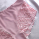 3 Piezas/set Panty Corto De Mujer Con Encaje Insertado