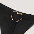 2 piezas de Sexy panties para mujeres en color Negro con diseno T-Back